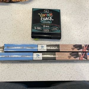Black board sticker and chalk markers